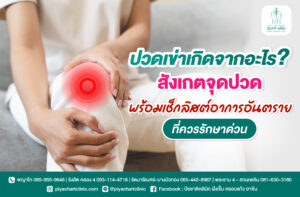 ปวดเข่าเกิดจากอะไร? สังเกตจุดปวดพร้อมเช็กลิสต์อาการอันตรายที่ควรรักษาด่วน